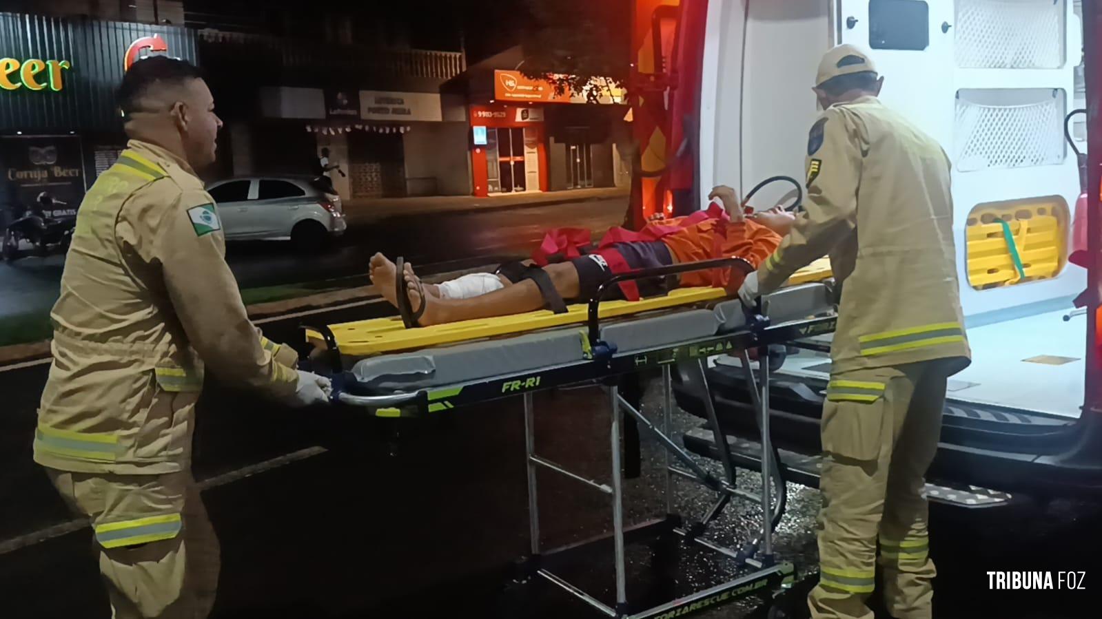 Ciclista é socorrido pelo Siate após queda na Av. Morenitas Ciclista é socorrido pelo Siate após queda na Av. Morenitas