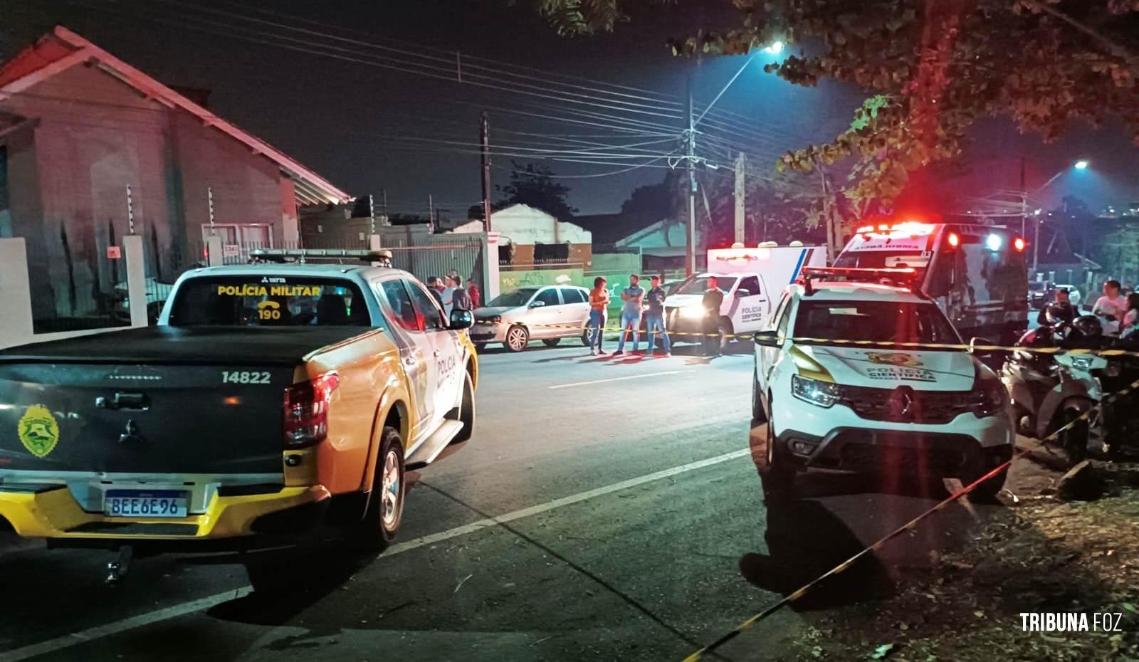 Motociclista morre após abalroamento lateral  na Av. Por do Sol