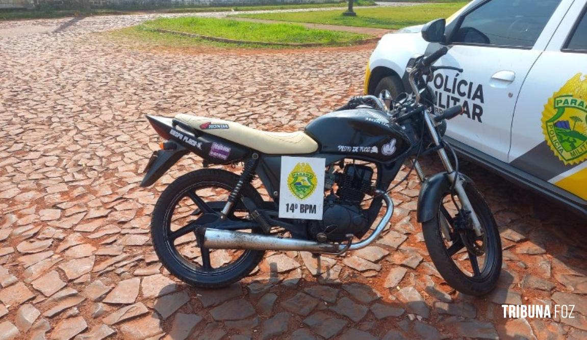 PM encaminha menor que pilotava motocicleta com alerta de furto/roubo no Bairro Cidade Nova 