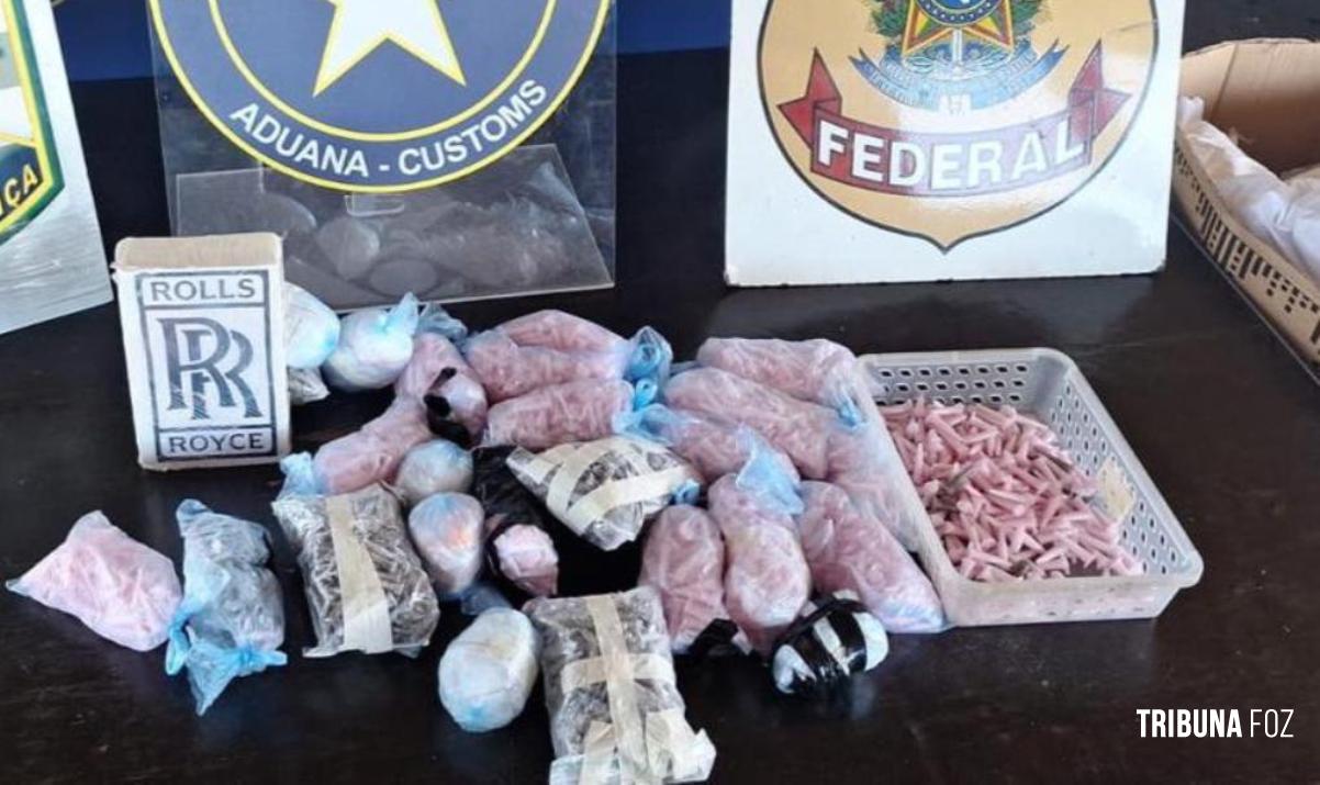 Policia Federal e Receita Federal prendem paraguaio com cocaína na Aduana da Ponte da Amizade