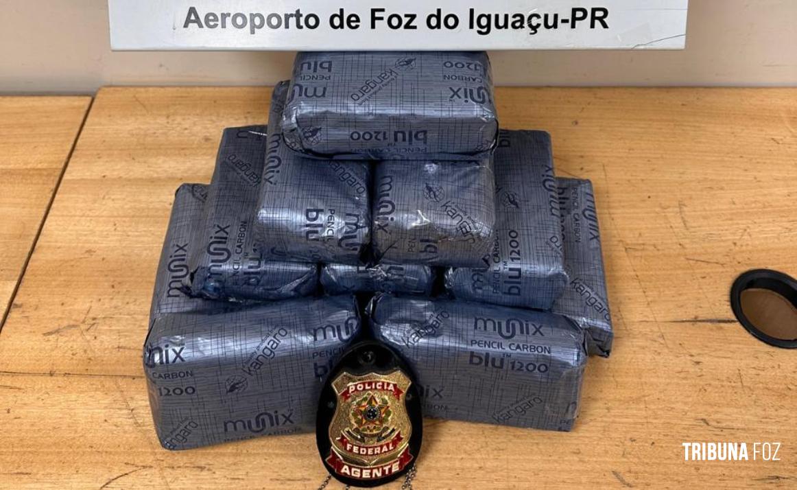 Policia Federal efetua mais uma prisão de passageiro com cocaína no Aeroporto de Foz do Iguaçu