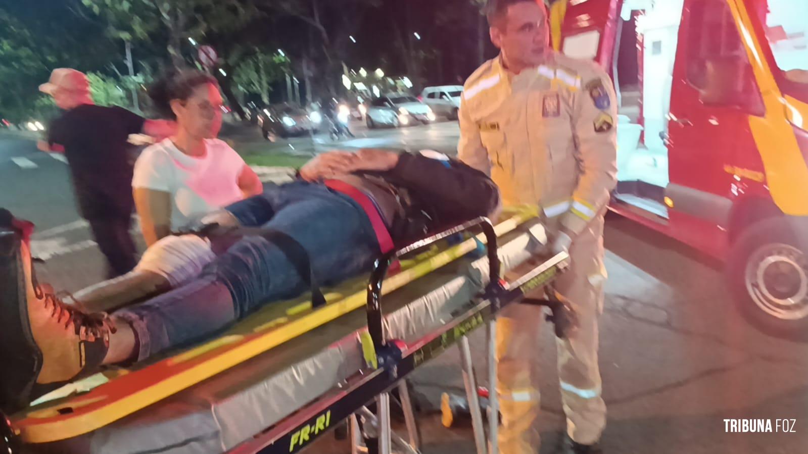 Siate socorre motociclista após colisão na Av. Paraná