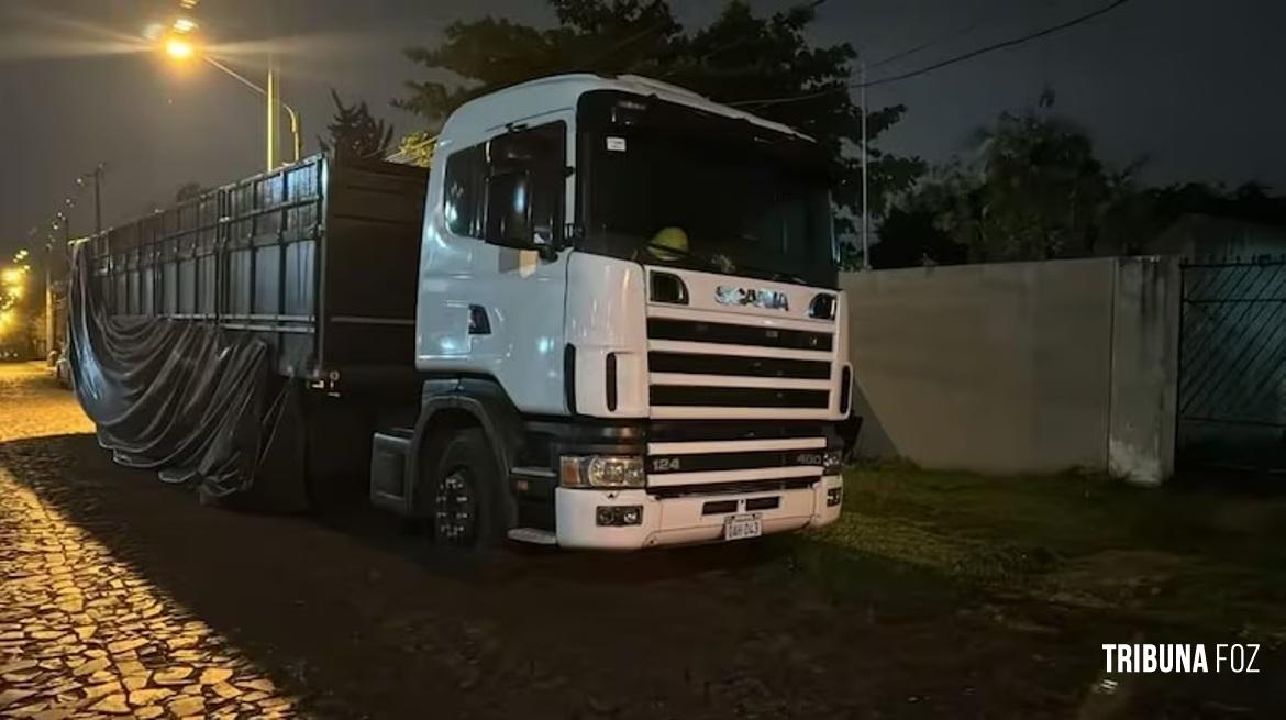 Carreta carregada com 1.104 Kg de maconha é apreendida no Paraguai