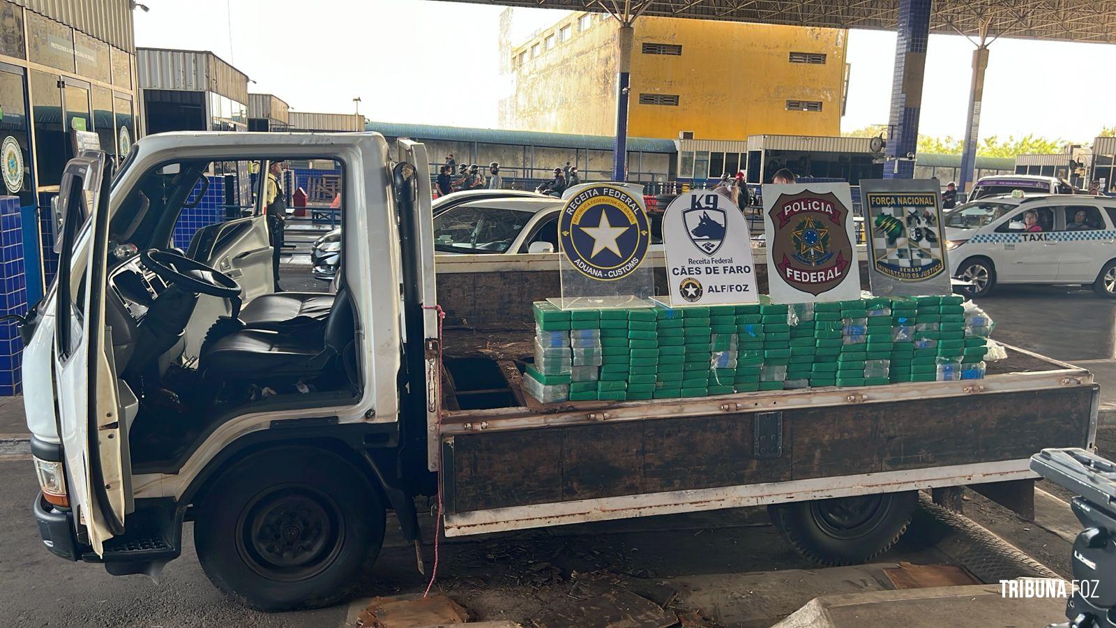 Polícia Federal, Receita Federal e Força Nacional realizam apreensão de 181,3 Kg de cocaína