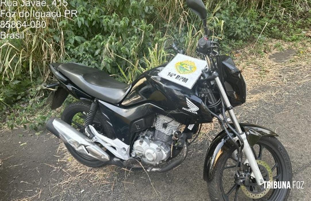 Policia Militar recupera motocicleta com alerta de furto no Jardim Festugato 