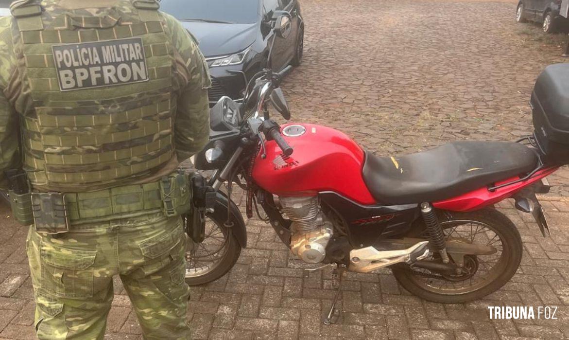 BPFRON recupera motocicleta furtada em Foz do Iguaçu