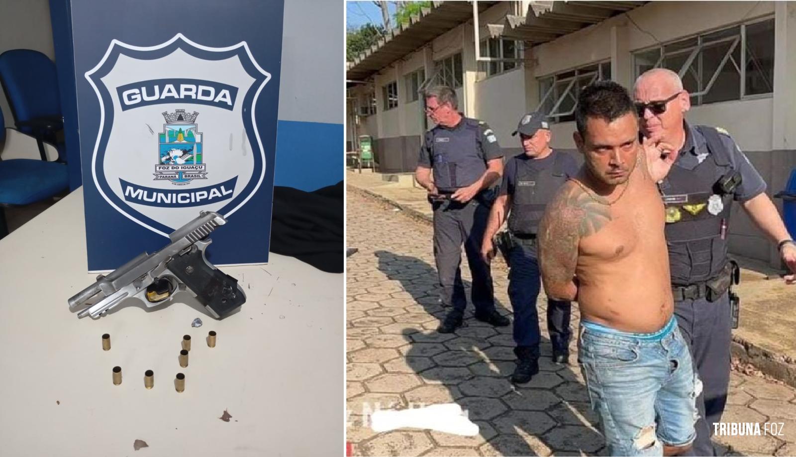 Homem é preso após trocar tiros com servidores da Guarda Municipal no Bairro Porto Meira