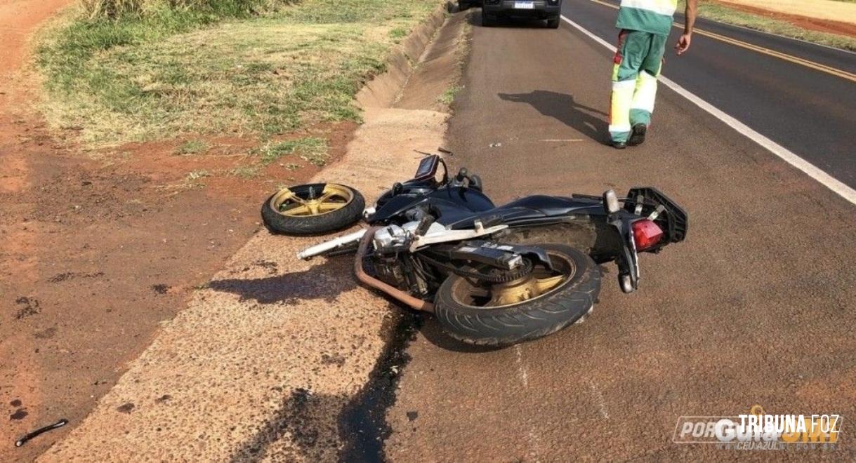 Motociclista morre após colisão com carro na BR-277 em Céu Azul