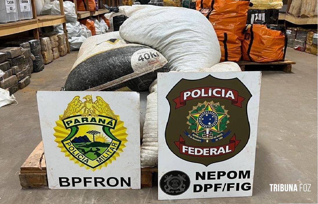 PM e PF apreendem 70 Kg de maconha em Foz do Iguaçu