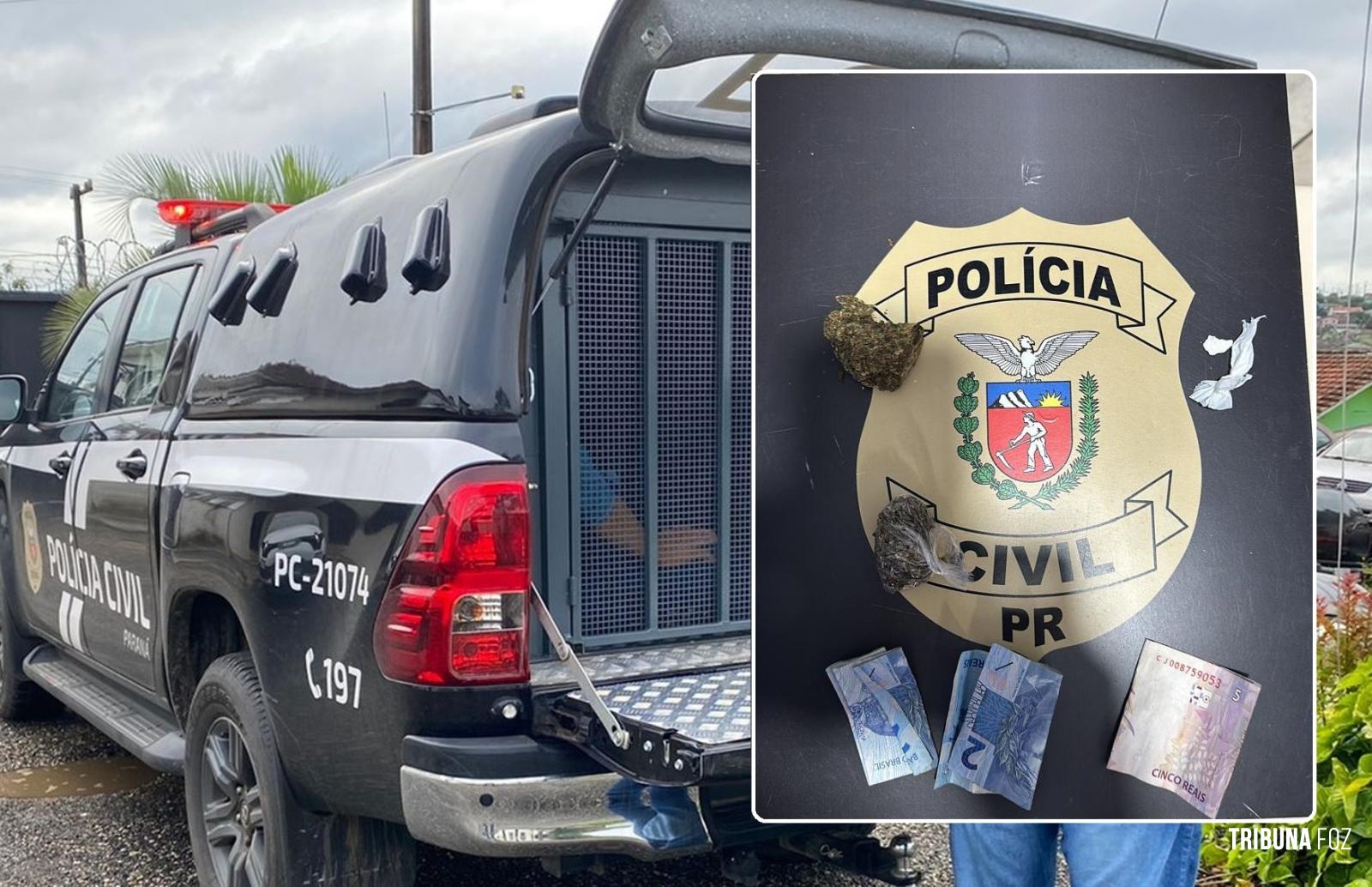 Polícia Civil de Santa Terezinha de Itaipu conduz adolescente autor de roubo à delegacia