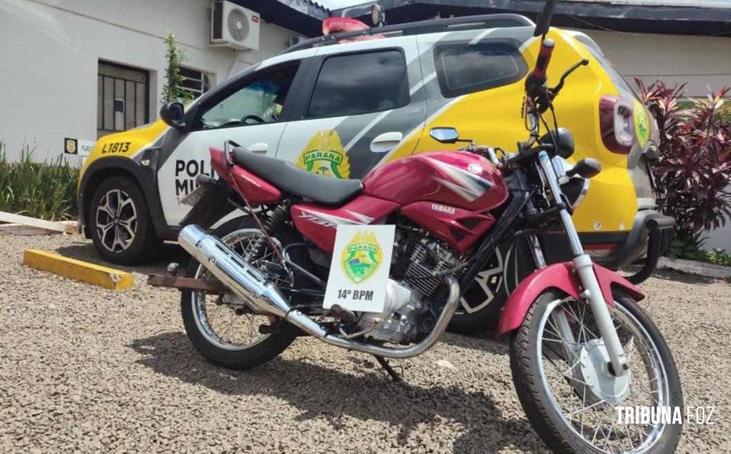 Policia Militar prende homem por furto de motocicleta em São Miguel do Iguaçu