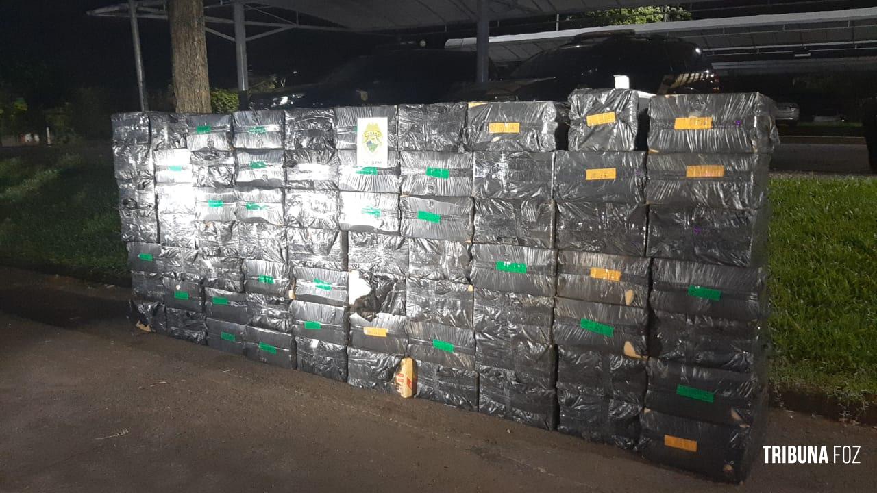 ROTAM apreende 3500 pacotes de cigarros contrabandeados em Itaipulândia