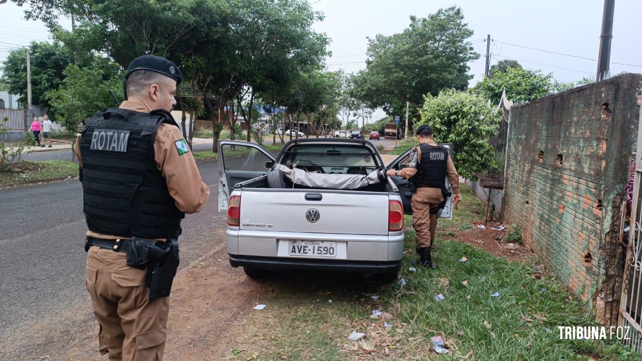 ROTAM recupera veículo roubado no Bairro Portal da Foz