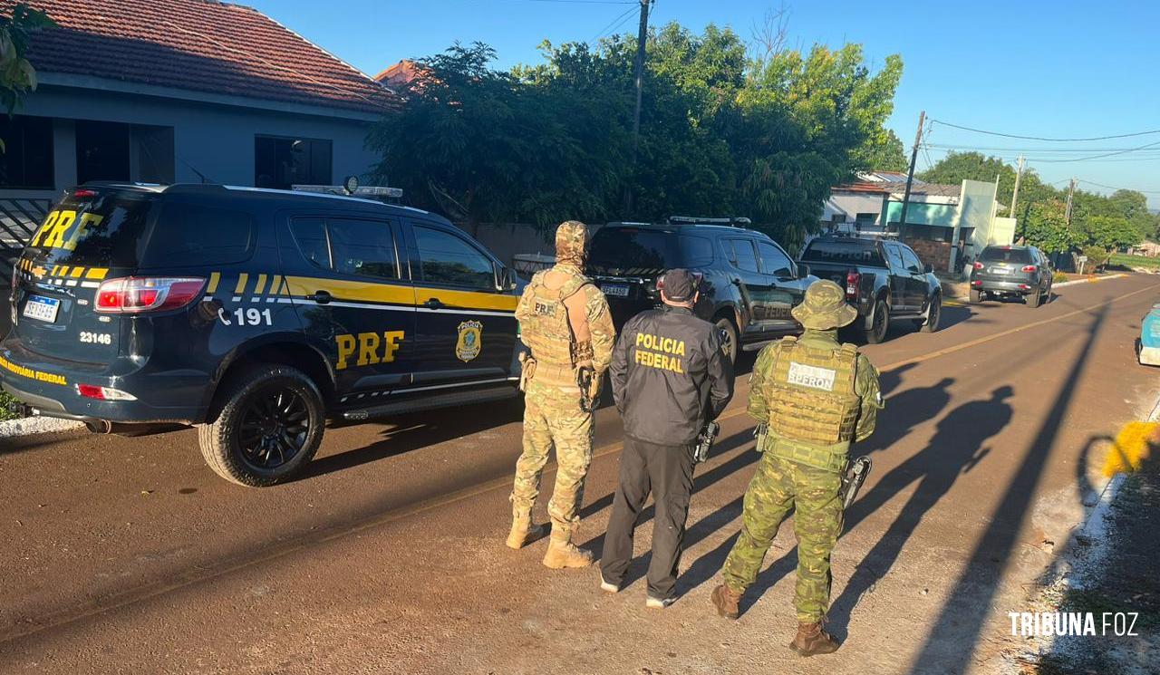 BPFRON, PF, PRF e Senappen prendem cinco pessoas em operação na cidade de Santa Helena