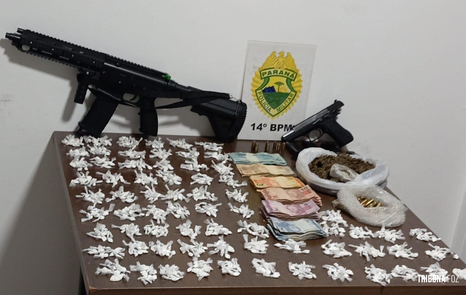 CHOQUE prende traficante com drogas e armas no Porto Meira