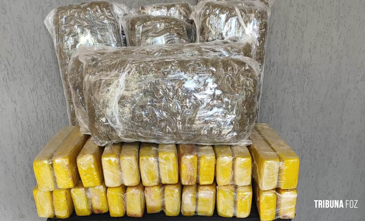 DENARC de Foz do Iguaçu apreende 33 Kg de maconha 