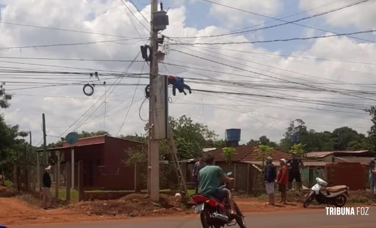 Eletricista morre após ser eletrocutado em poste da ANDE em Presidente Franco