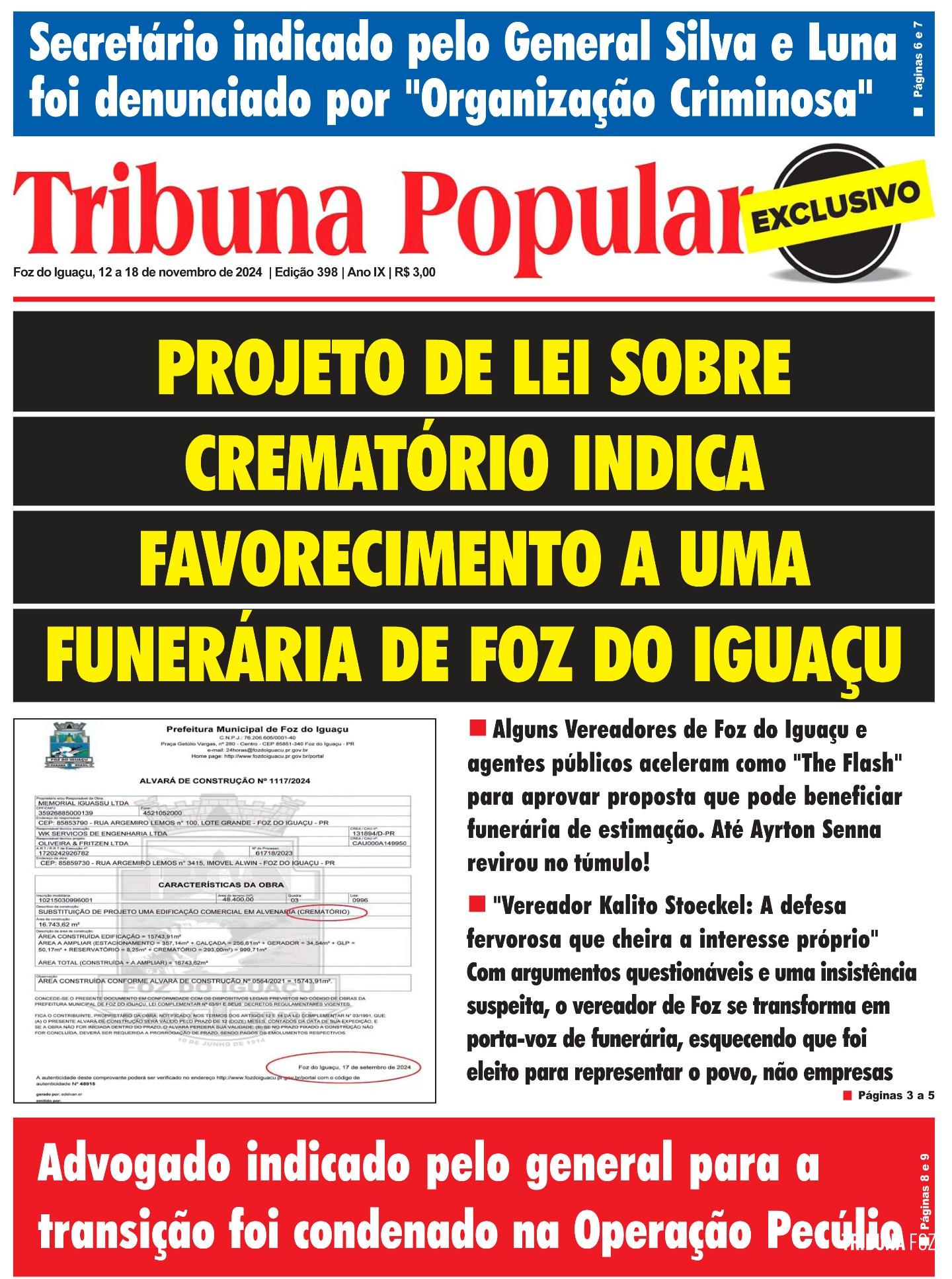 Jornal Tribuna Popular - Edição 398