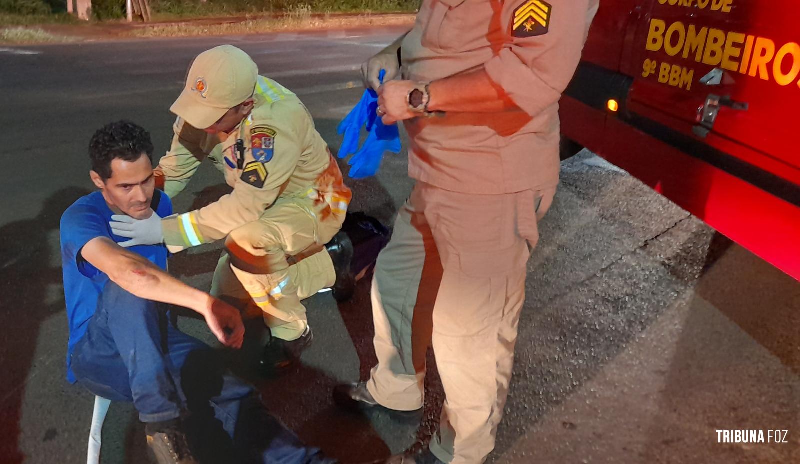 Motociclista é encaminhado para o UPA Morumbi após colisão na Av. Morenitas