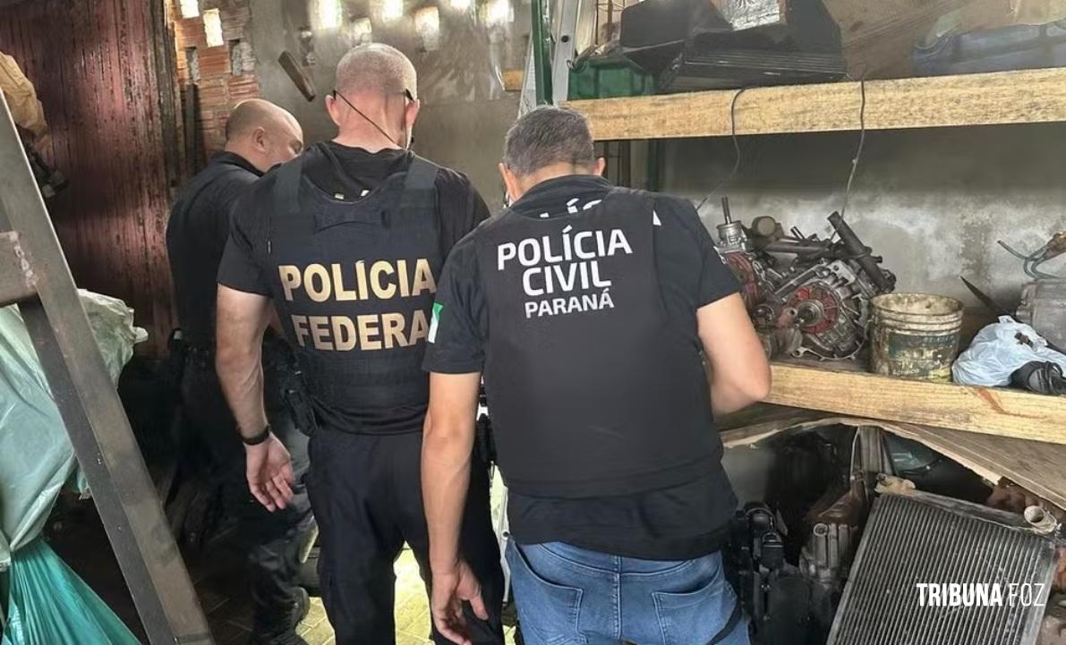 Polícia realiza operação contra quadrilha suspeita de roubar pelo menos 120 veículos na tríplice fronteira