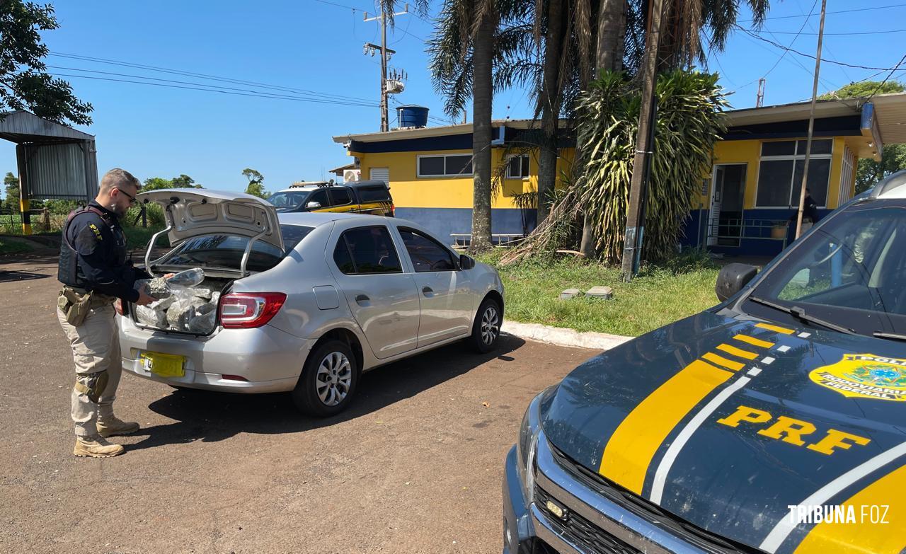 PRF apreende 137,7 Kg de maconha em Céu Azul