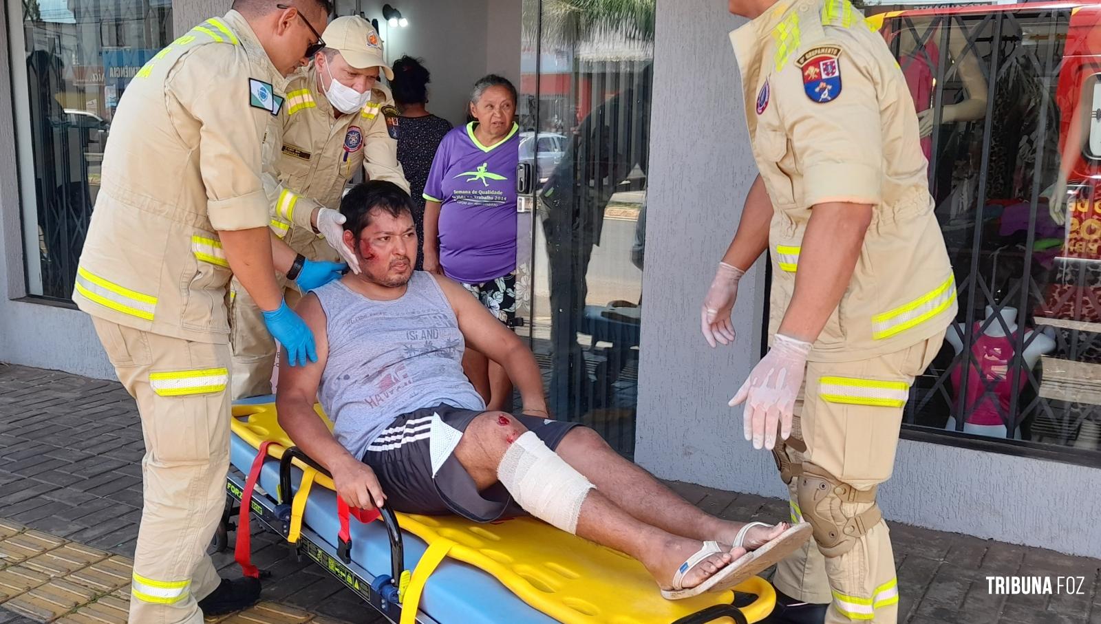 Siate socorre ciclista que sofreu queda na Av. Morenitas Siate socorre ciclista que sofreu queda na Av. Morenitas