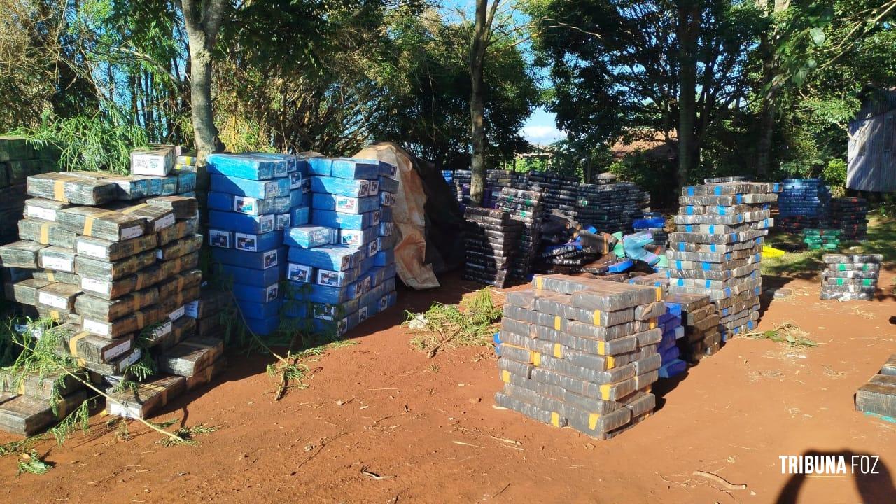 48 toneladas de droga que entrariam no Brasil por Pato Bragado são apreendidas no Paraguai 48 toneladas de droga que entrariam no Brasil por Pato Bragado são apreendidas no Paraguai