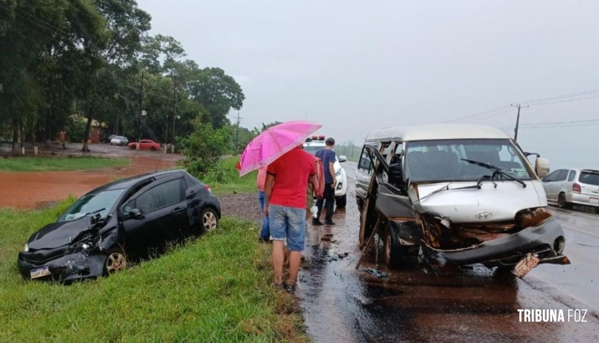 Colisão deixa casal de brasileiros feridos em Tavapy no Paraguai