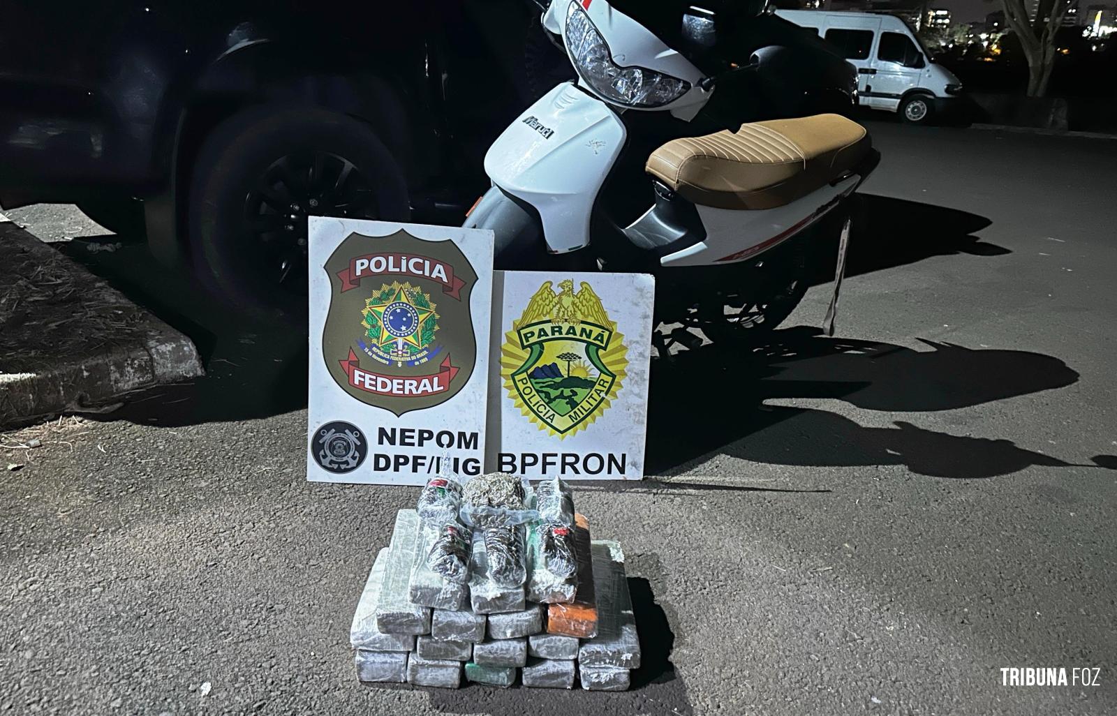 PF e PM prendem estrangeiro com drogas nas proximidades do Rio Paraná PF e PM prendem estrangeiro com drogas nas proximidades do Rio Paraná
