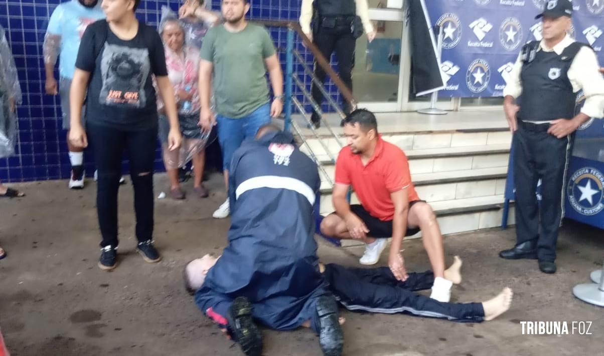 Turista morre após sofrer mal súbito na Ponte da Amizade 