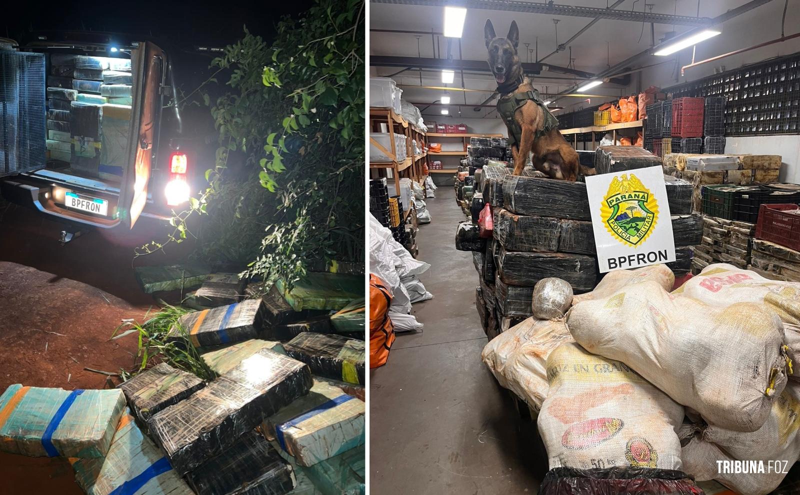 BPFRON apreende 6 toneladas de maconha em Santa Helena BPFRON apreende 6 toneladas de maconha em Santa Helena