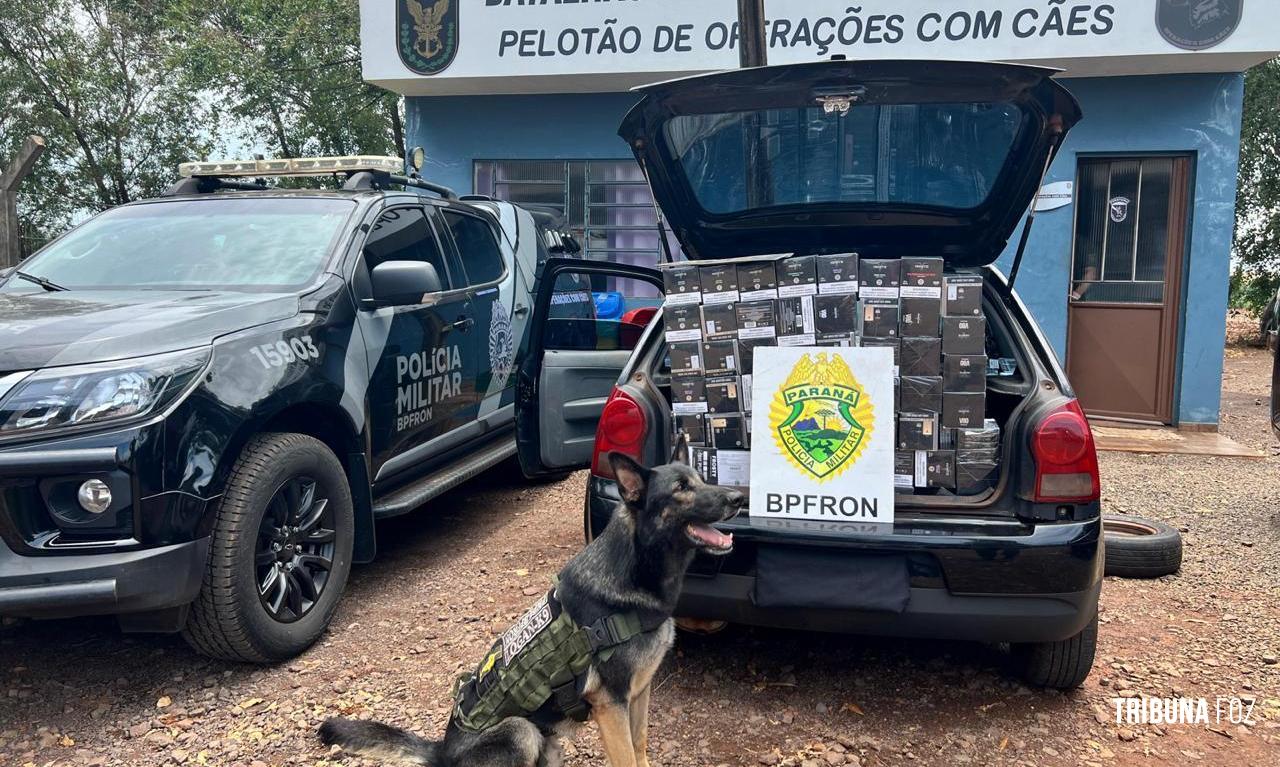 BPFRON apreende veículo carregado com cigarros eletrônicos em Marechal Cândido Rondon