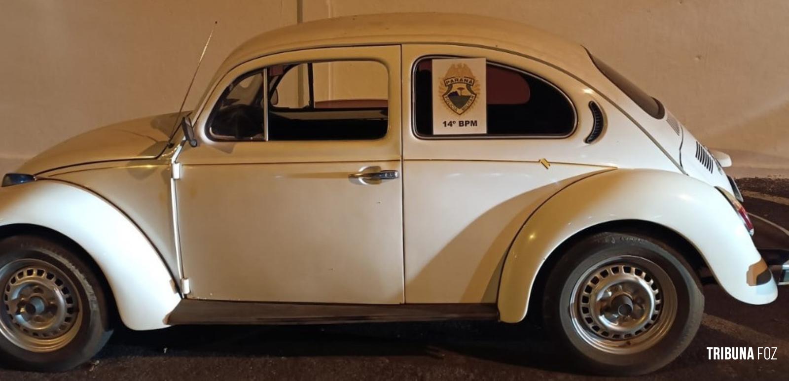 CHOQUE prende condutor com fusca recém furtado, onde o proprietário nem tinha sentido falta do veículo CHOQUE prende condutor com fusca recém furtado, onde o proprietário nem tinha sentido falta do veículo