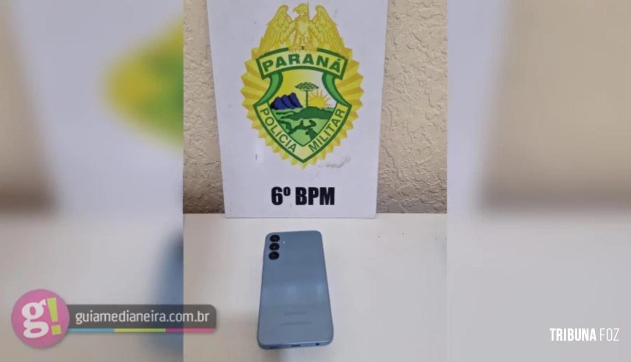 Indivíduo é preso pela PM tentando vender celular furtado em Matelândia Indivíduo é preso pela PM tentando vender celular furtado em Matelândia