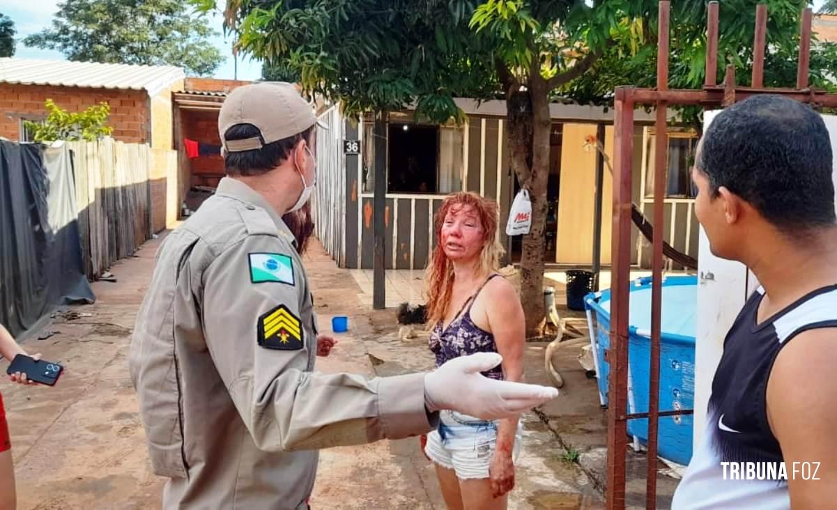 Mulher é agredida a socos pelo marido na Invasão do Bubas