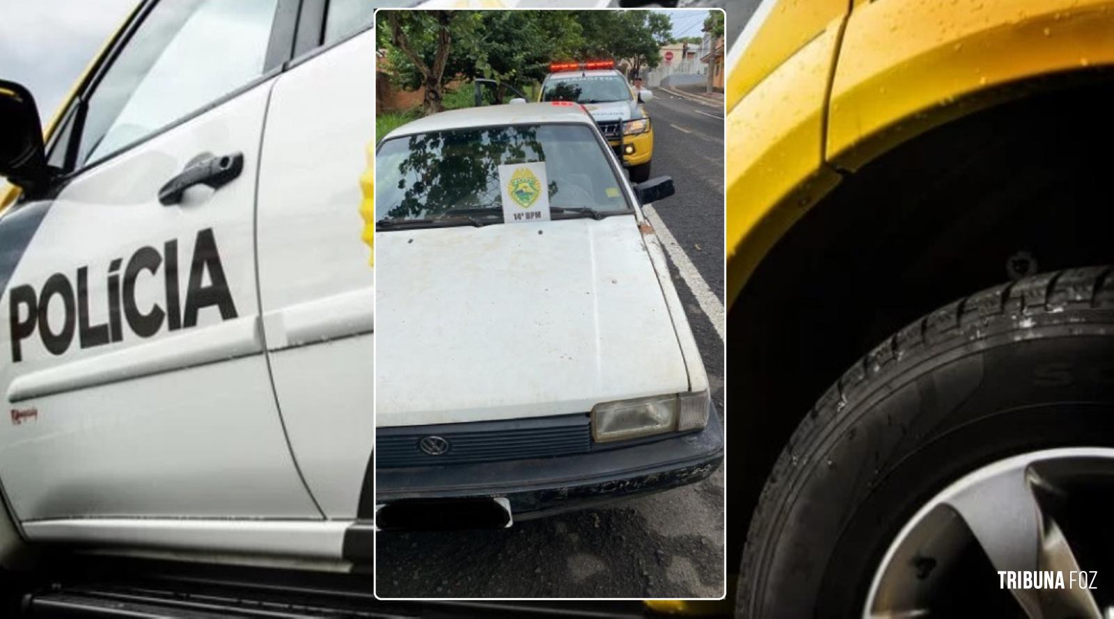 Pelotão de Trânsito da Polícia Militar recupera veículo furtado no centro de Foz do Iguaçu