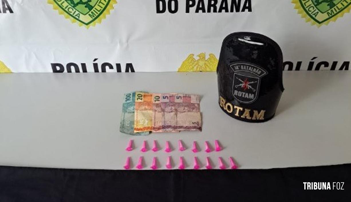 PM prende homem por trafico de drogas na cidade de Medianeira PM prende homem por trafico de drogas na cidade de Medianeira