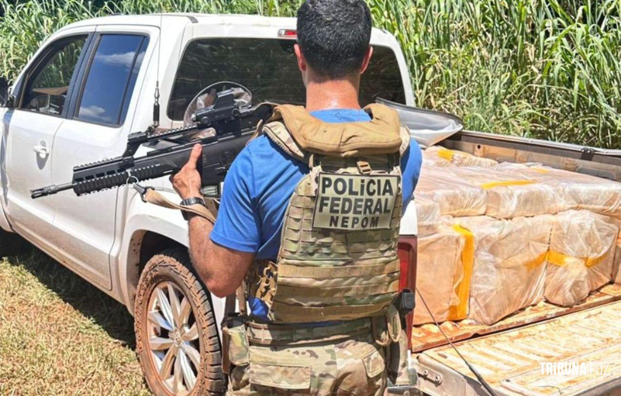 Policia Federal apreende 1 tonelada de maconha em Santa Helena Policia Federal apreende 1 tonelada de maconha em Santa Helena