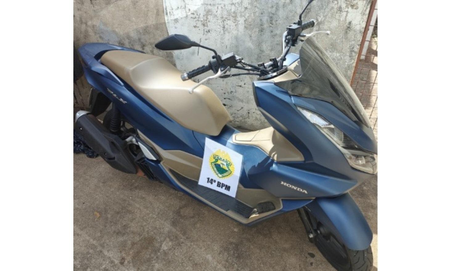 Polícia Militar recupera motocicleta no Bairro Vila Portes Polícia Militar recupera motocicleta no Bairro Vila Portes