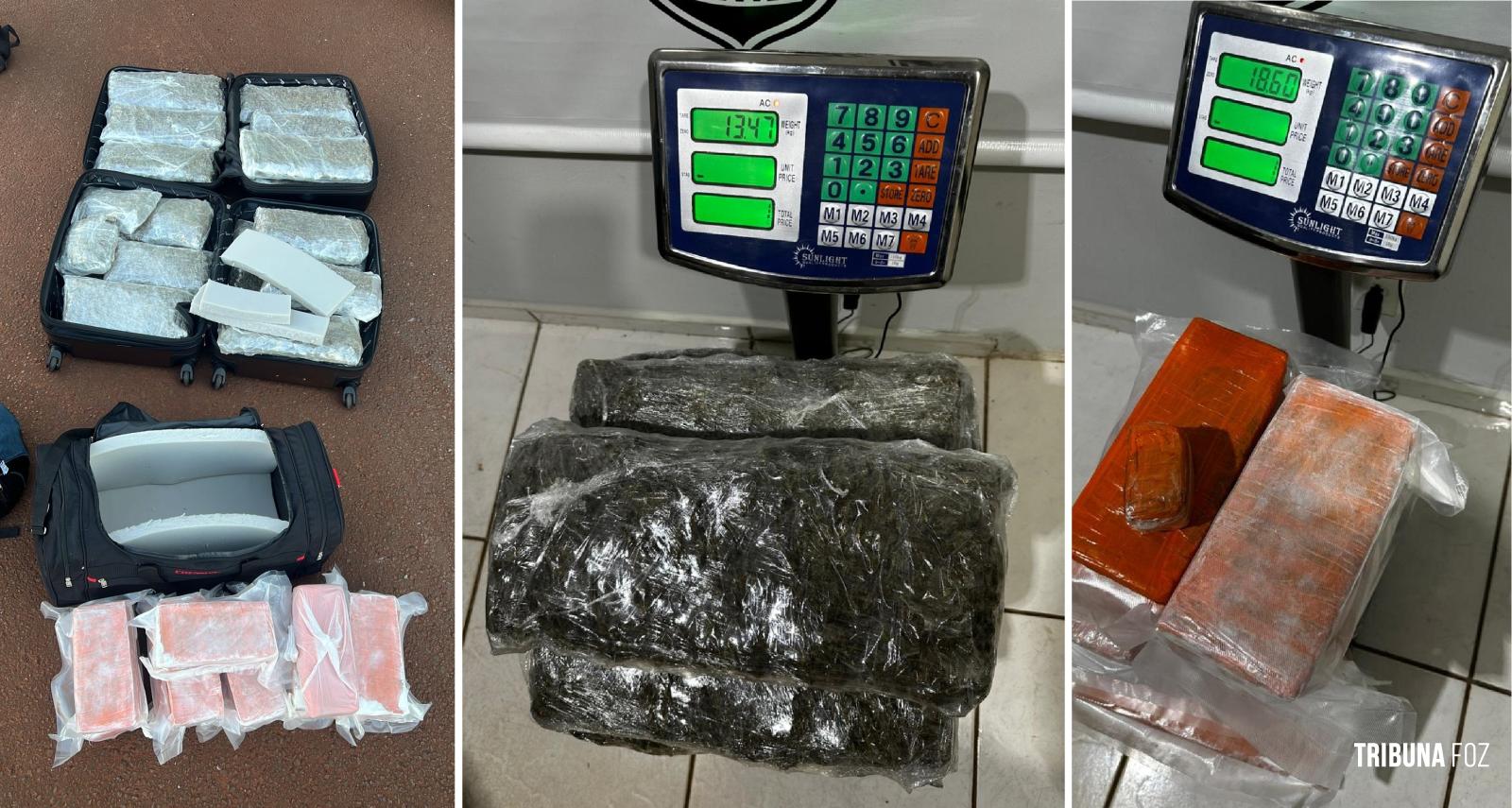 Receita Federal apreende mais de 45 Kg de drogas, em ônibus na BR-277 em São Miguel do Iguaçu Receita Federal apreende mais de 45 Kg de drogas, em ônibus na BR-277 em São Miguel do Iguaçu