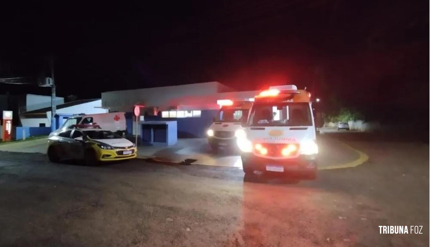 Samu e Bombeiros socorrem duas vítimas baleadas em Marechal Cândido Rondon