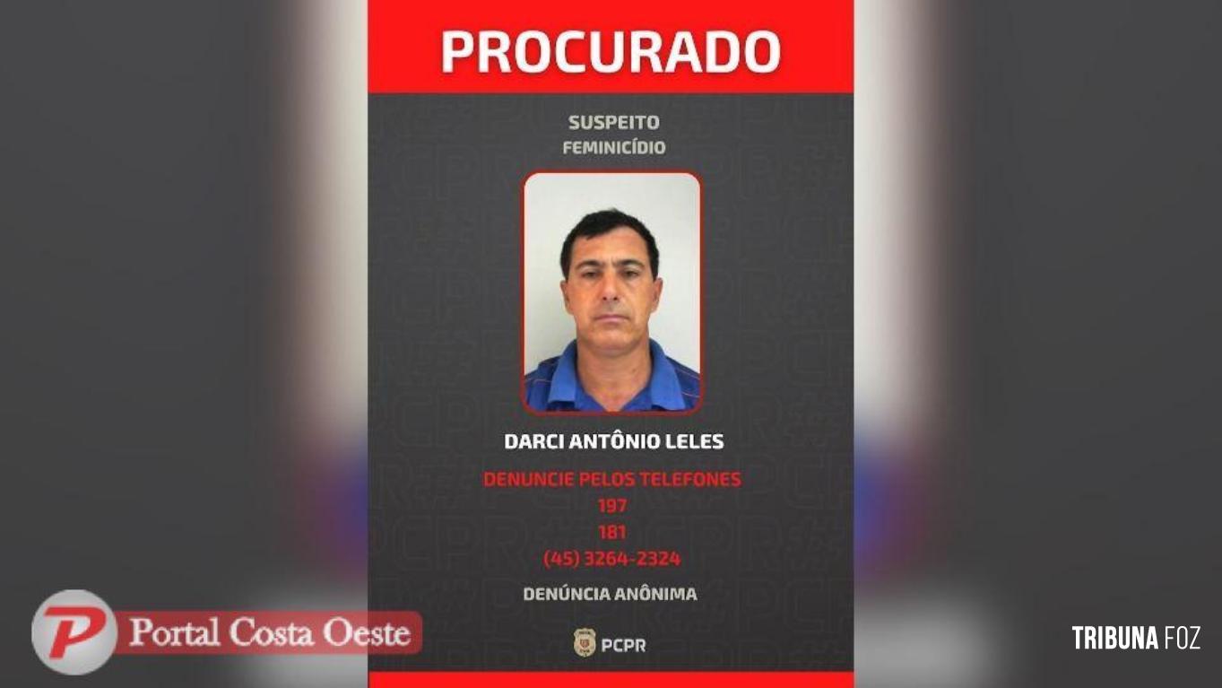 Acusado de matar a ex-mulher em Medianeira está foragido há mais de um ano Acusado de matar a ex-mulher em Medianeira está foragido há mais de um ano