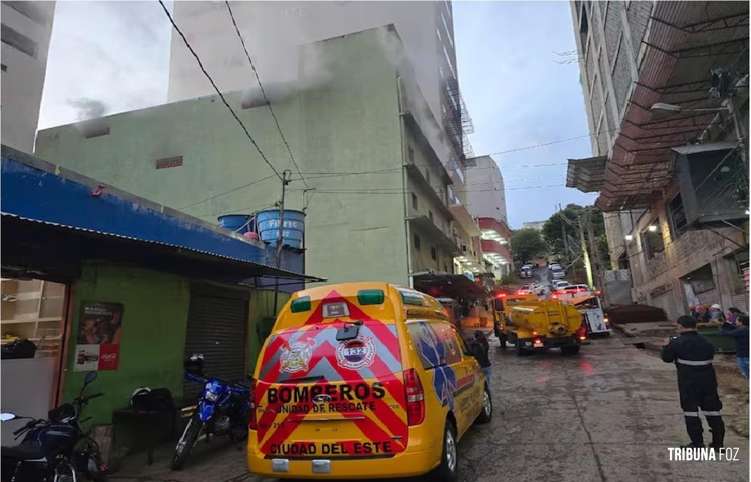 Controlado o incêndio de grande magnitude em Ciudad Del Este
