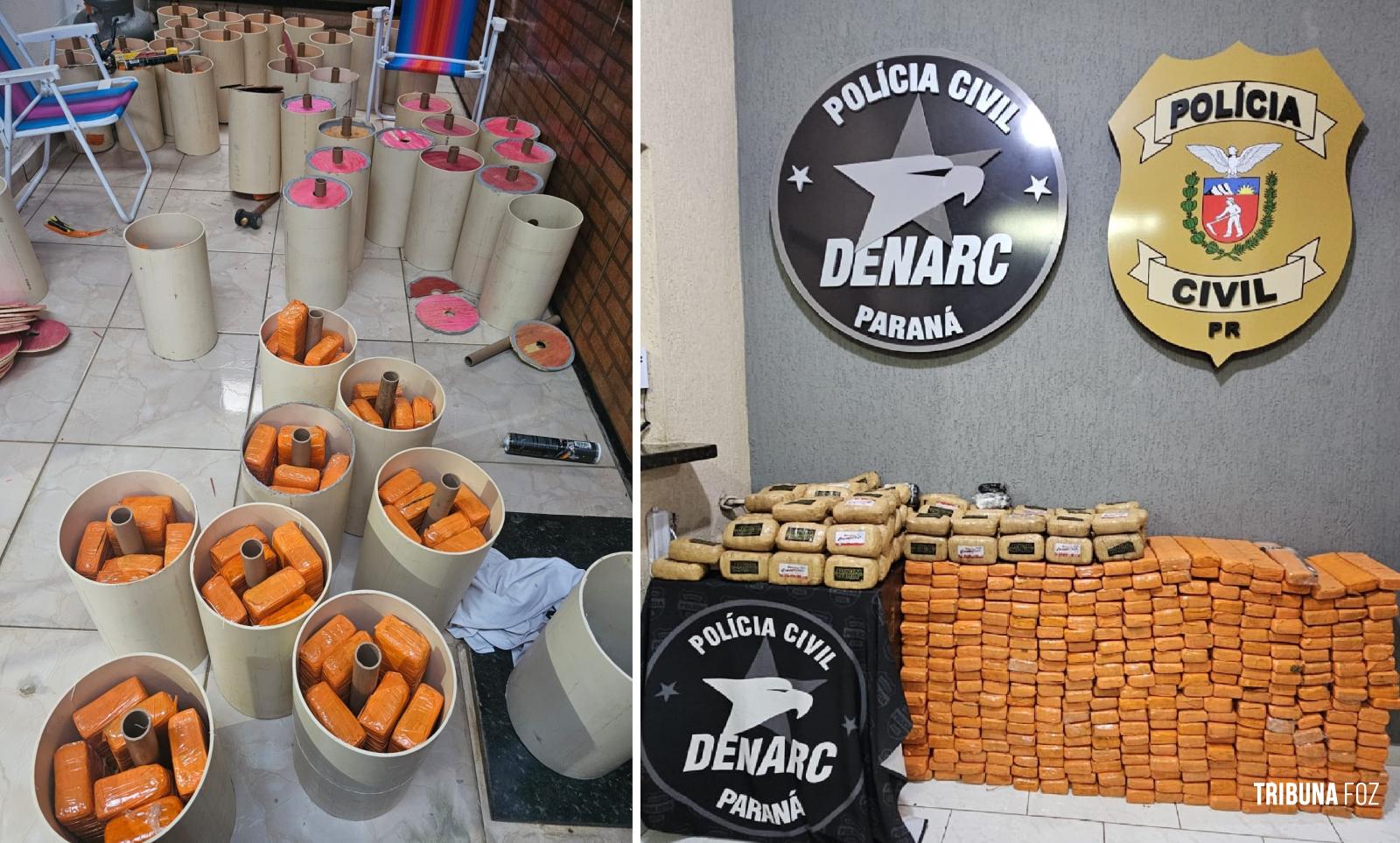 DENARC apreende 312,9 Kg de drogas em Foz do Iguaçu