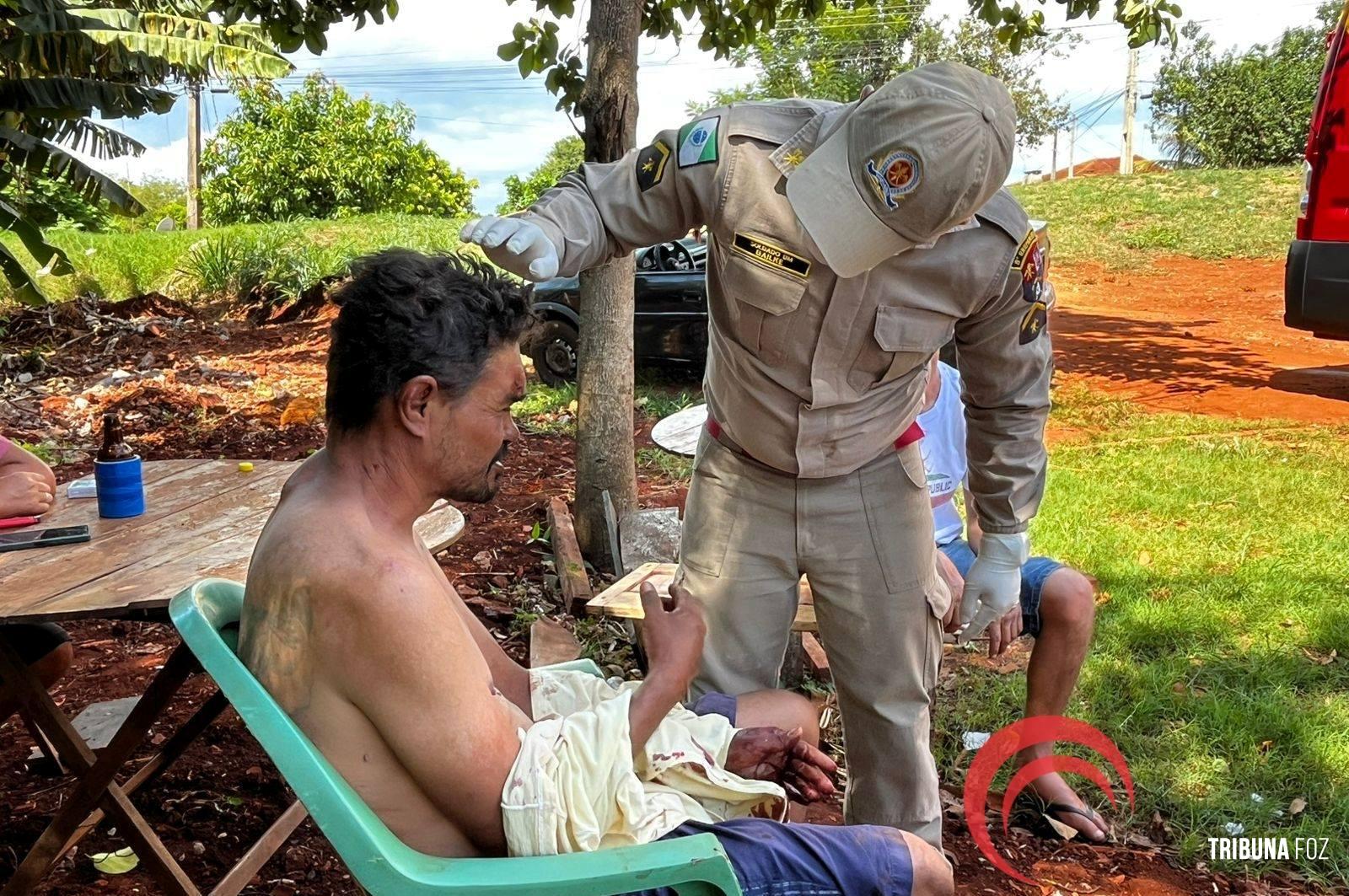 Homem é ferido a golpes de facão e pede socorro em bar no Bairro Três Lagoas 