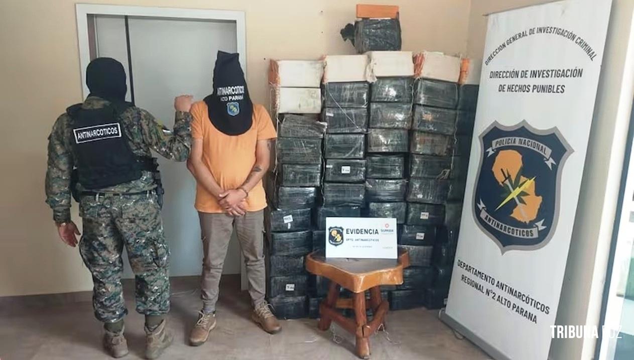 Homem é preso com 979,3 Kg de maconha em Ciudad Del Este Homem é preso com 979,3 Kg de maconha em Ciudad Del Este