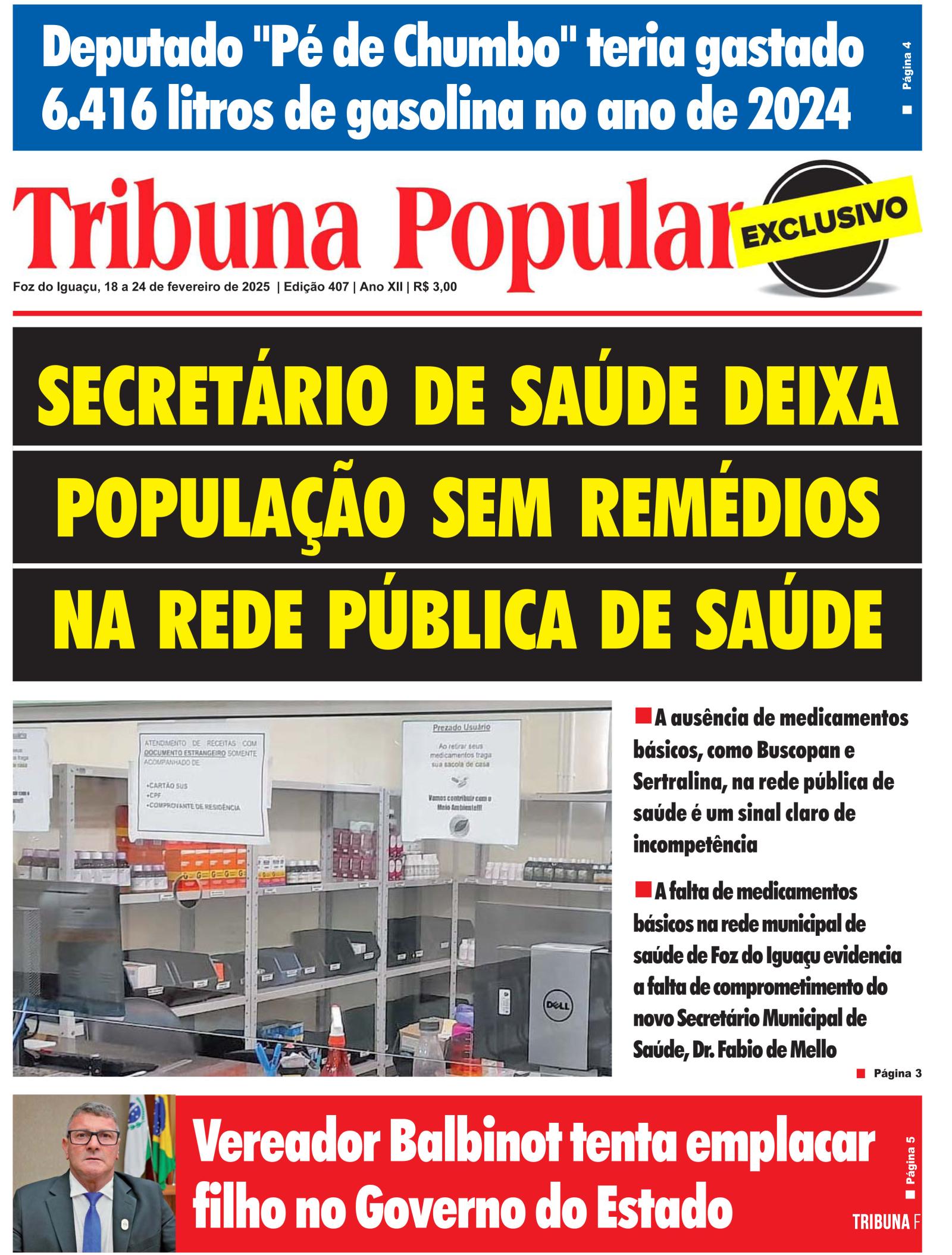 Jornal Tribuna Popular - Edição 407 Jornal Tribuna Popular - Edição 407