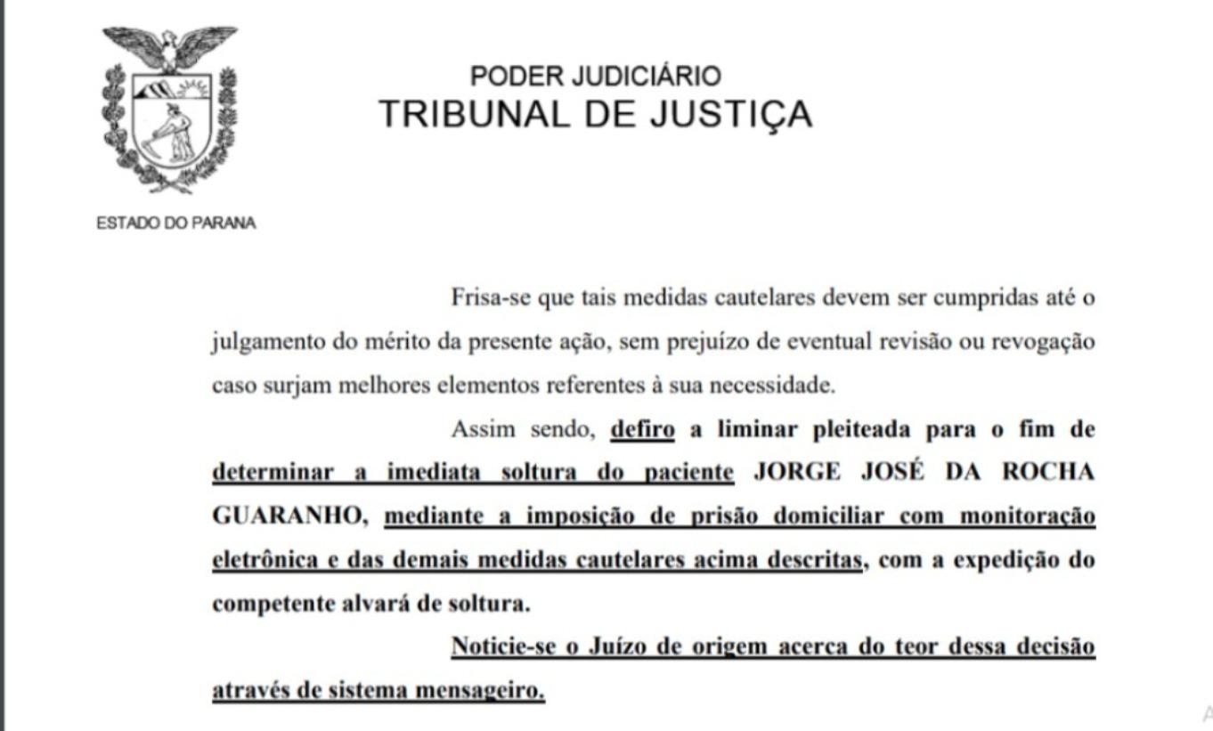 Justiça manda soltar bolsonarista condenado por matar petista no PR Justiça manda soltar bolsonarista condenado por matar petista no PR