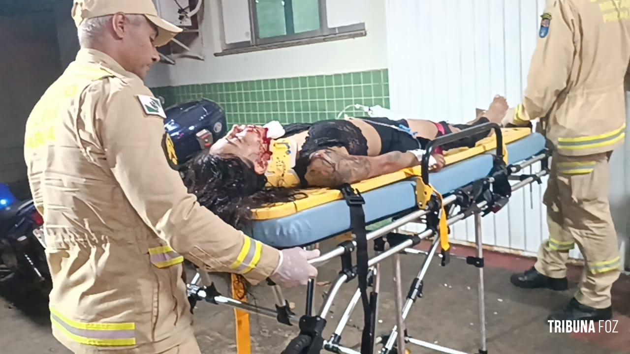 Motociclista fica gravemente ferida após colisão na Vila C
