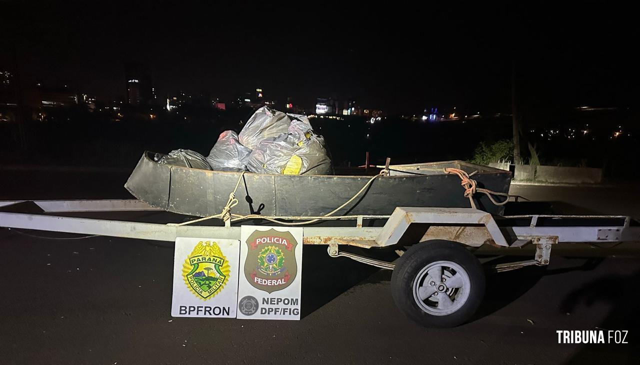 Policia Federal e PM prendem quatro pessoas por tráfico internacional de drogas no Rio Paraná Policia Federal e PM prendem quatro pessoas por tráfico internacional de drogas no Rio Paraná